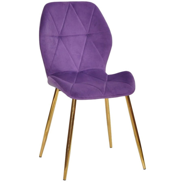 Стілець Onder Mebli REMI GD Пурпуровий QR-857 Оксамит-0
