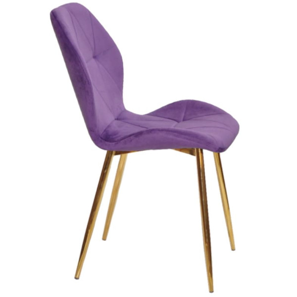 Стілець Onder Mebli REMI GD Пурпуровий QR-857 Оксамит-1