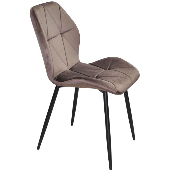 Стілець Onder Mebli REMI BK Шоколад UC-908 Оксамит-1