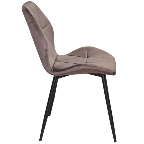 Стілець Onder Mebli REMI BK Шоколад UC-908 Оксамит-2