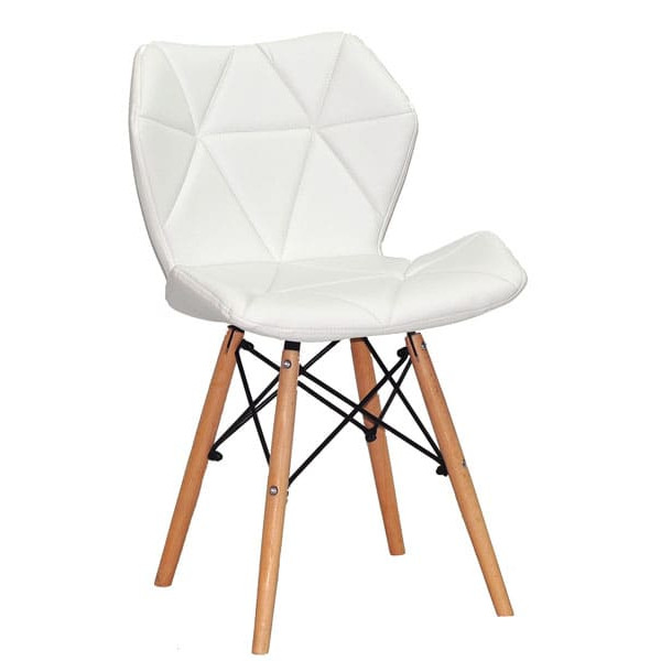 Стілець Onder Mebli Greg Білий Екошкіра-0