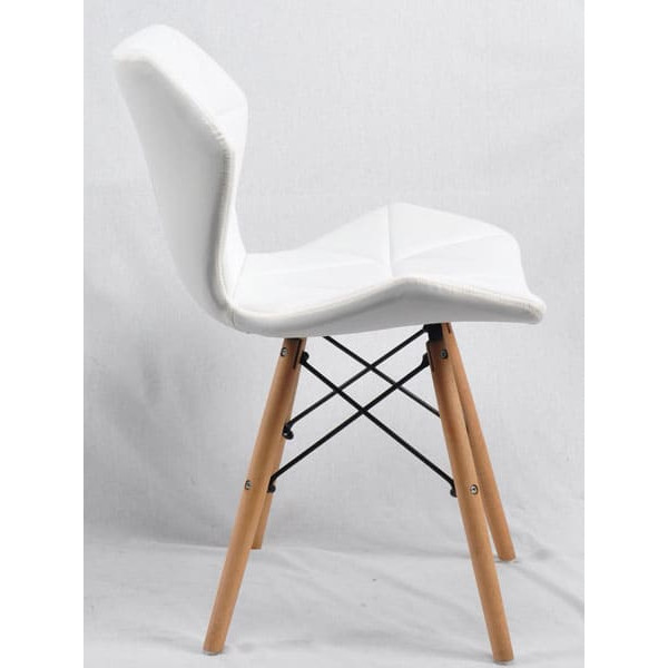 Стілець Onder Mebli Greg Білий Екошкіра-4