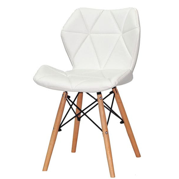 Стілець Onder Mebli Greg Білий Екошкіра-1