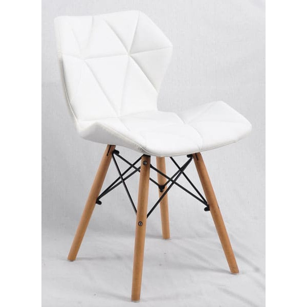 Стілець Onder Mebli Greg Білий Екошкіра-2