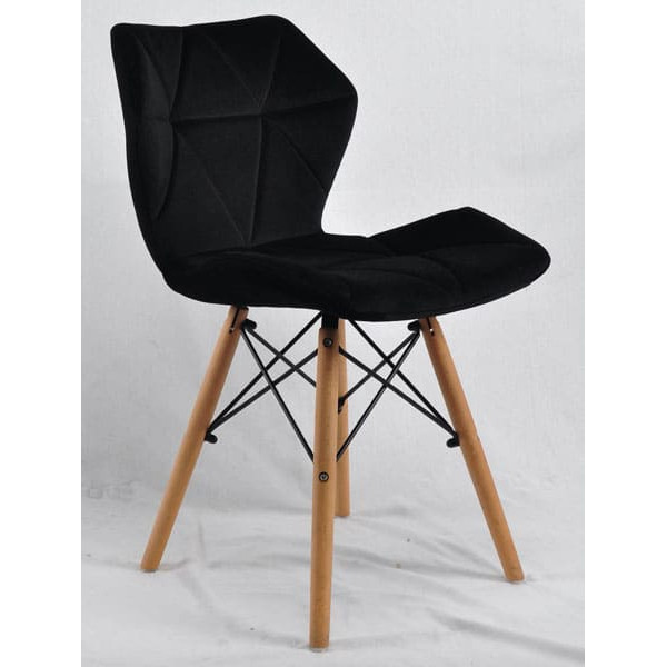 Стілець Onder Mebli Greg Чорний B-1011 Оксамит-0