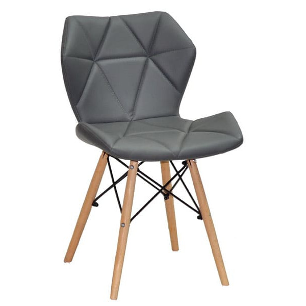 Стул Onder Mebli Greg Серый 1001 Экокожа-0