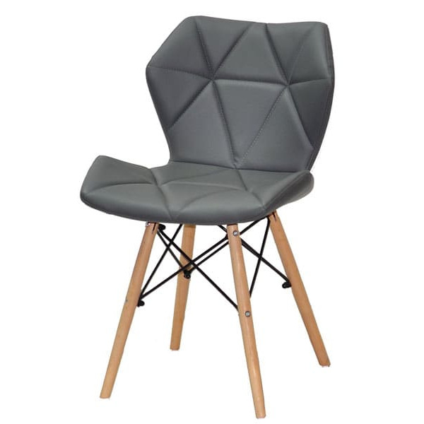 Стул Onder Mebli Greg Серый 1001 Экокожа-1