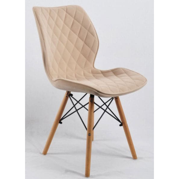 Стілець Onder Mebli Nolan Бежевий B-1005 Оксамит-0