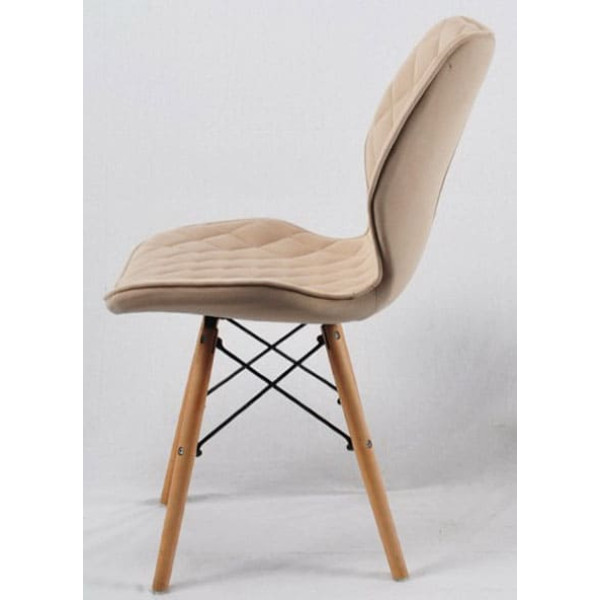 Стілець Onder Mebli Nolan Бежевий B-1005 Оксамит-2