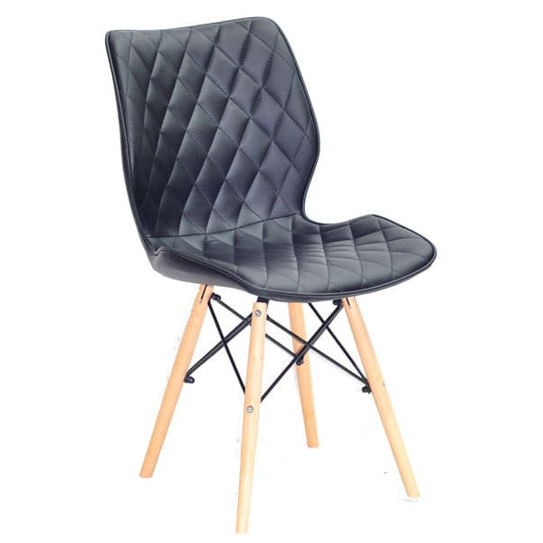 Стілець Onder Mebli Nolan Чорний Екошкіра-0