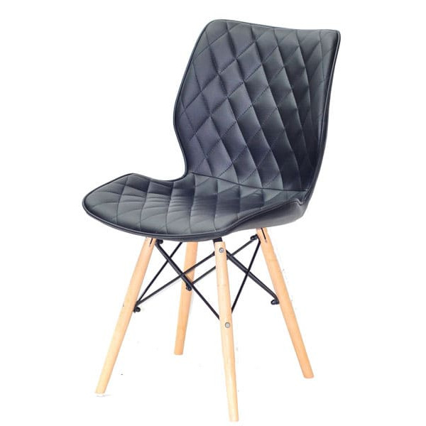 Стілець Onder Mebli Nolan Чорний Екошкіра-1