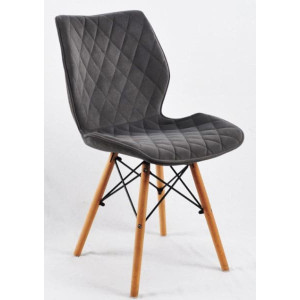 Стілець Onder Mebli Nolan Сірий B-1004 Оксамит