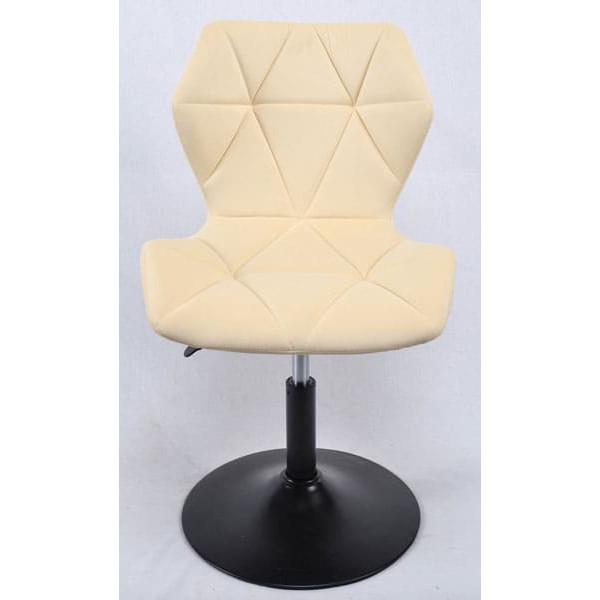 Стілець Onder Mebli Torino BK-BASE Молочний B-1020 Оксамит-0