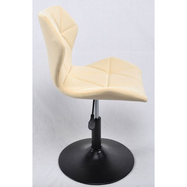 Стілець Onder Mebli Torino BK-BASE Молочний B-1020 Оксамит-2