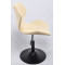 Стілець Onder Mebli Torino BK-BASE Молочний B-1020 Оксамит-2-thumb