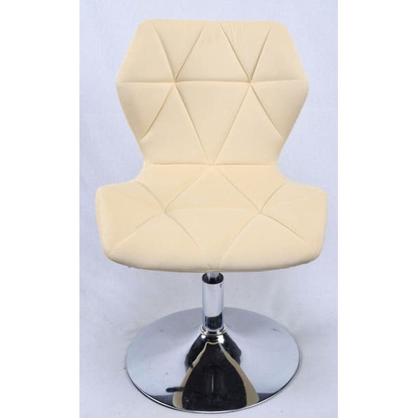 Стілець Onder Mebli Torino CH-BASE Молочний B-1020 Оксамит-0