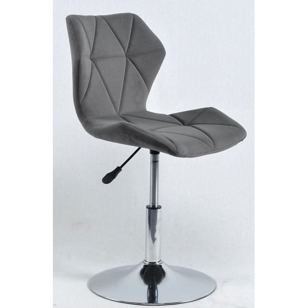 Стілець Onder Mebli Torino CH-BASE Сірий B-1004 Оксамит-0