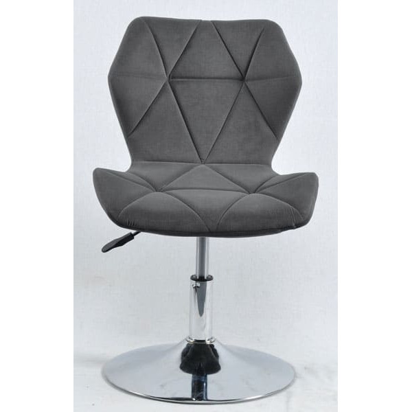 Стілець Onder Mebli Torino CH-BASE Сірий B-1004 Оксамит-1