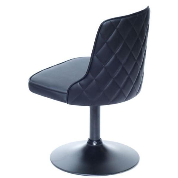 Стілець Onder Mebli Adam BK-BASE Чорний Екошкіра-2