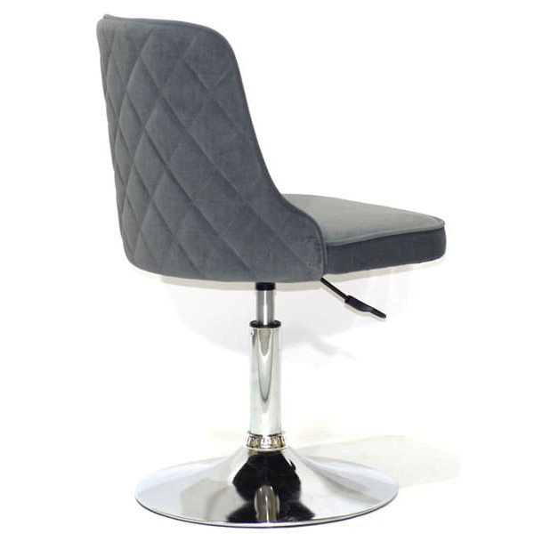 Стілець Onder Mebli Adam CH-BASE Сірий B-1004 Оксамит-2