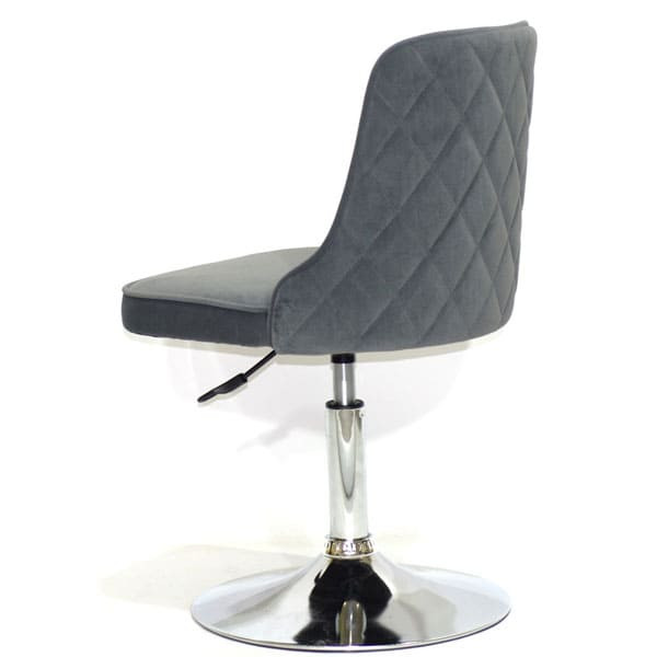 Стілець Onder Mebli Adam CH-BASE Сірий B-1004 Оксамит-3