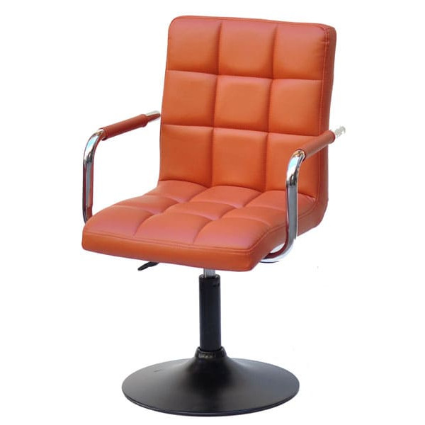 Стул Onder Mebli Augusto-Arm BK-BASE Коричневый 1014 Экокожа-1