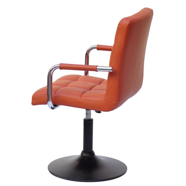 Стул Onder Mebli Augusto-Arm BK-BASE Коричневый 1014 Экокожа-2