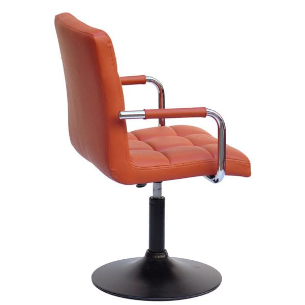 Стул Onder Mebli Augusto-Arm BK-BASE Коричневый 1014 Экокожа-3