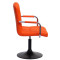 Стілець Onder Mebli Augusto-Arm BK-BASE Оранж 1012 Екошкіра-3-thumb