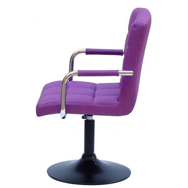Стілець Onder Mebli Augusto-Arm BK-BASE Пурпур 1010 Екошкіра-2