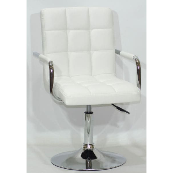 Стілець Onder Mebli Augusto-Arm CH-BASE Білий Екошкіра-0