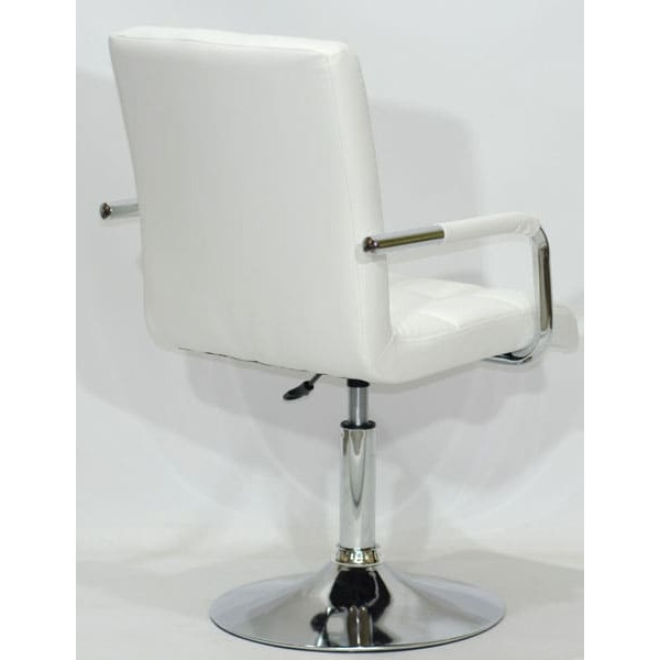 Стілець Onder Mebli Augusto-Arm CH-BASE Білий Екошкіра-3