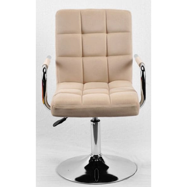 Стул Onder Mebli Augusto-Arm CH-BASE Бежевый B-1005 Бархат-9