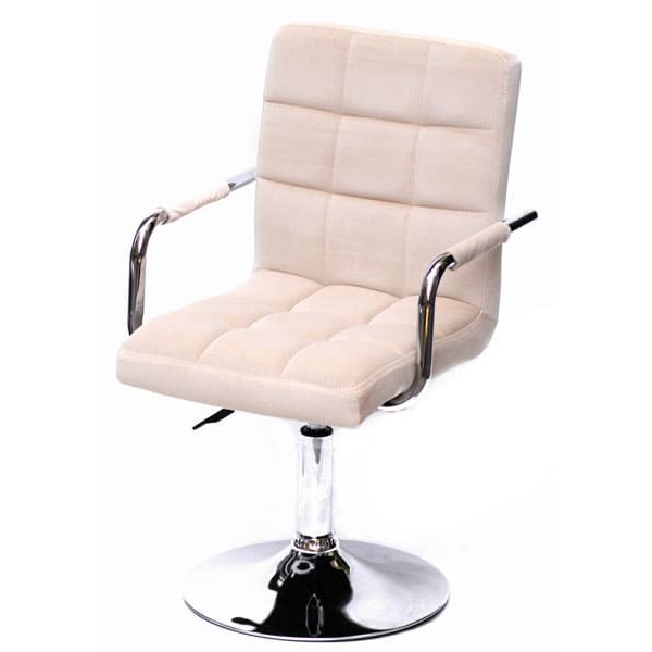 Стул Onder Mebli Augusto-Arm CH-BASE Бежевый B-1005 Бархат-1