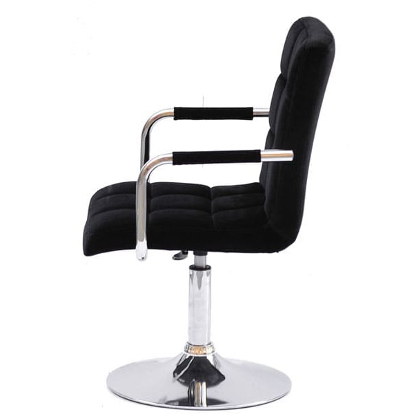 Стілець Onder Mebli Augusto-Arm CH-BASE Чорний B-1011 Оксамит-2