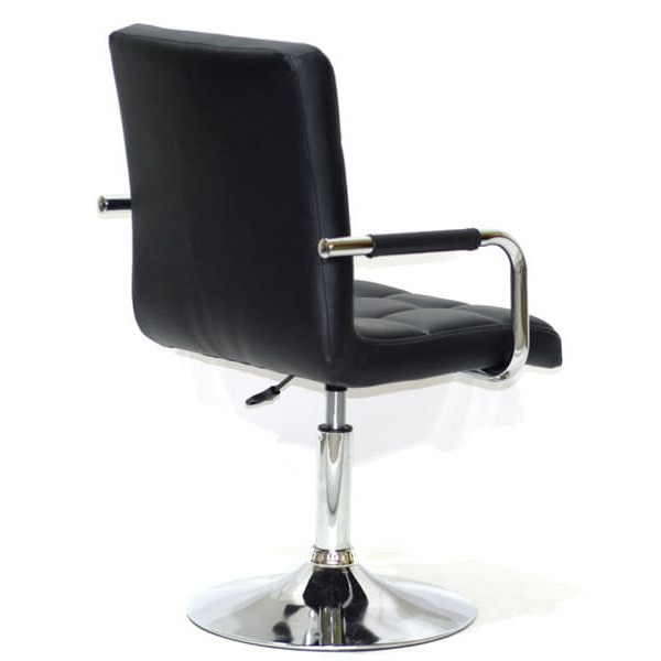 Стул Onder Mebli Augusto-Arm CH-BASE Черный Экокожа-2