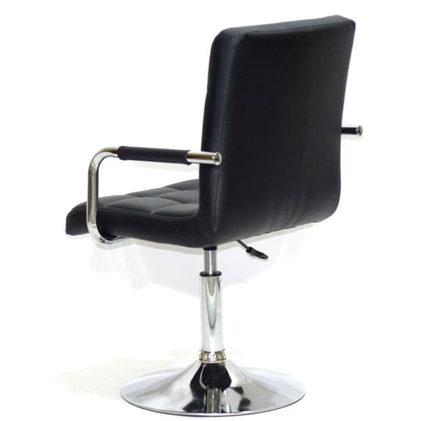 Стул Onder Mebli Augusto-Arm CH-BASE Черный Экокожа-3