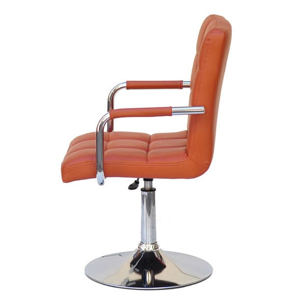 Стул Onder Mebli Augusto-Arm CH-BASE Коричневый 1014 Экокожа-2