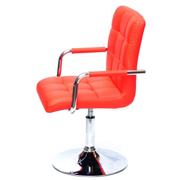 Стул Onder Mebli Augusto-Arm CH-BASE Красный 1007 Экокожа-3