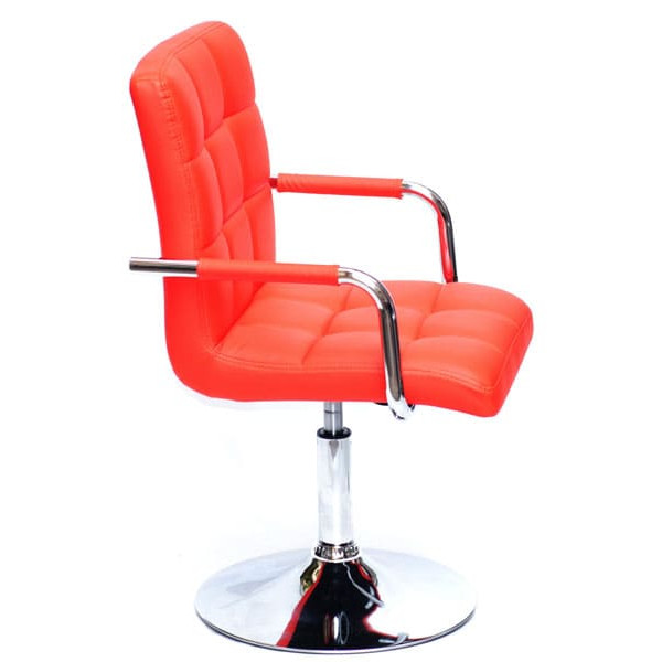 Стул Onder Mebli Augusto-Arm CH-BASE Красный 1007 Экокожа-2