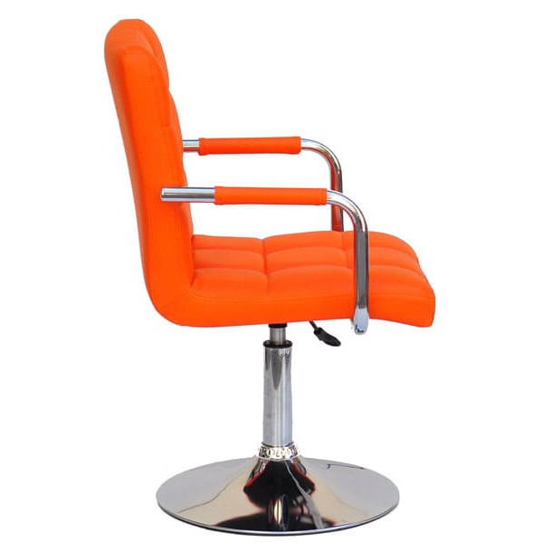 Стілець Onder Mebli Augusto-Arm CH-BASE Оранж 1012 Екошкіра-3