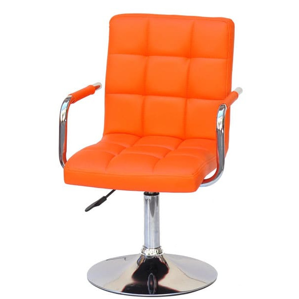 Стілець Onder Mebli Augusto-Arm CH-BASE Оранж 1012 Екошкіра-1