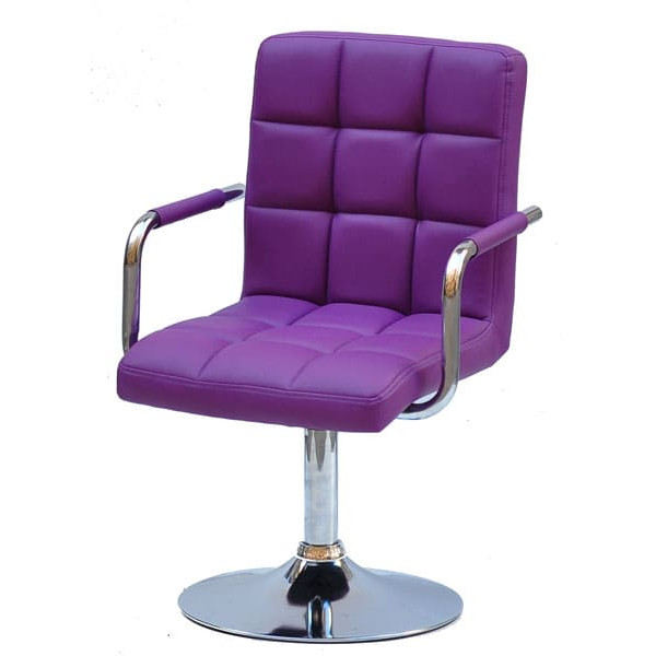 Стул Onder Mebli Augusto-Arm CH-BASE Пурпур 1010 Экокожа-1
