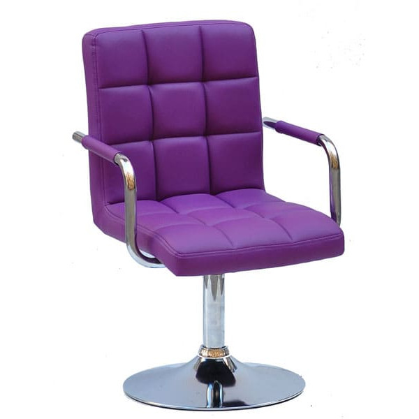 Стул Onder Mebli Augusto-Arm CH-BASE Пурпур 1010 Экокожа-0