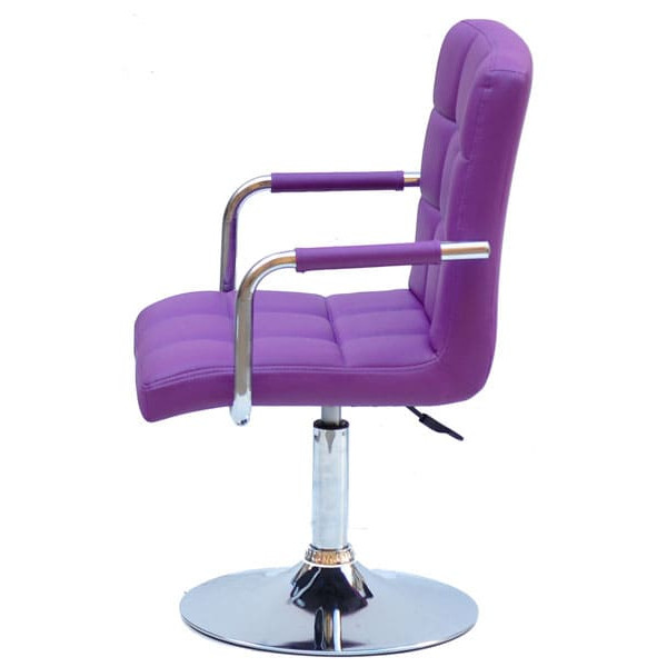 Стул Onder Mebli Augusto-Arm CH-BASE Пурпур 1010 Экокожа-2