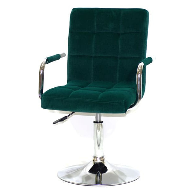 Стул Onder Mebli Augusto-Arm CH-BASE Зеленый B-1003 Бархат-1
