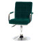 Стул Onder Mebli Augusto-Arm CH-BASE Зеленый B-1003 Бархат-1-thumb