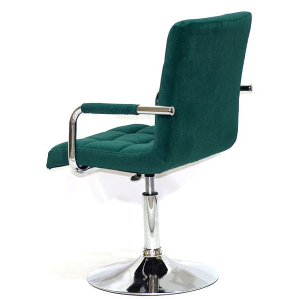 Стул Onder Mebli Augusto-Arm CH-BASE Зеленый B-1003 Бархат-2
