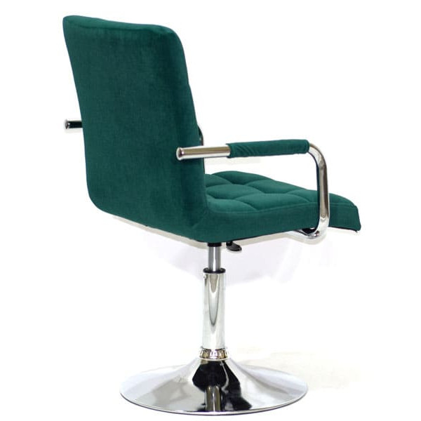 Стул Onder Mebli Augusto-Arm CH-BASE Зеленый B-1003 Бархат-3