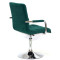 Стул Onder Mebli Augusto-Arm CH-BASE Зеленый B-1003 Бархат-3-thumb